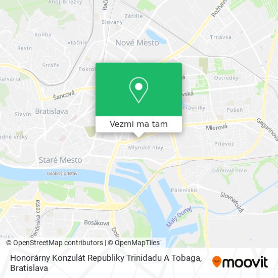 Honorárny Konzulát Republiky Trinidadu A Tobaga mapa