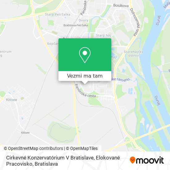 Cirkevné Konzervatórium V Bratislave, Elokované Pracovisko mapa