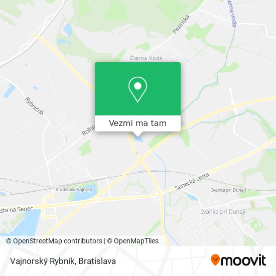 Vajnorský Rybník mapa