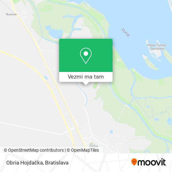 Obria Hojdačka mapa