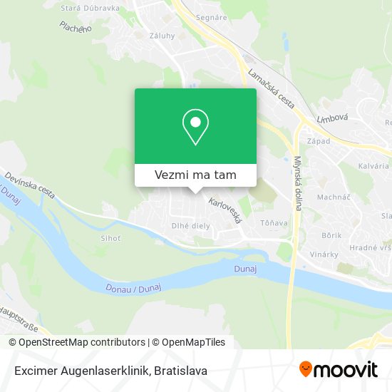 Excimer Augenlaserklinik mapa