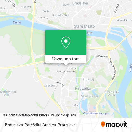 Bratislava, Petržalka Stanica mapa