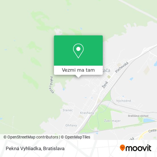 Pekná Vyhliadka mapa