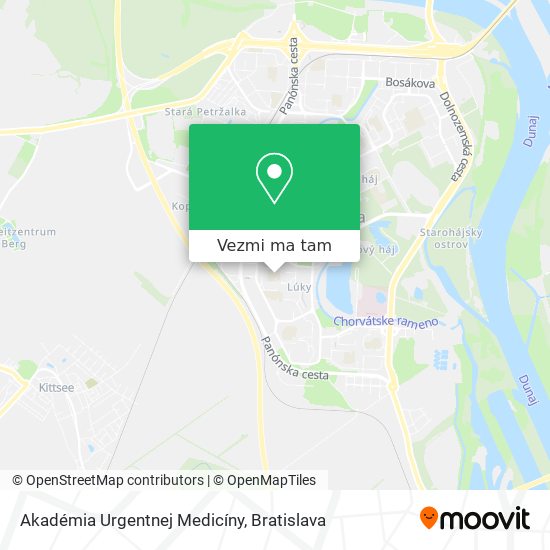 Akadémia Urgentnej Medicíny mapa