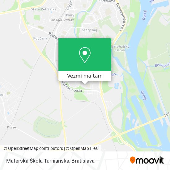 Materská Škola Turnianska mapa