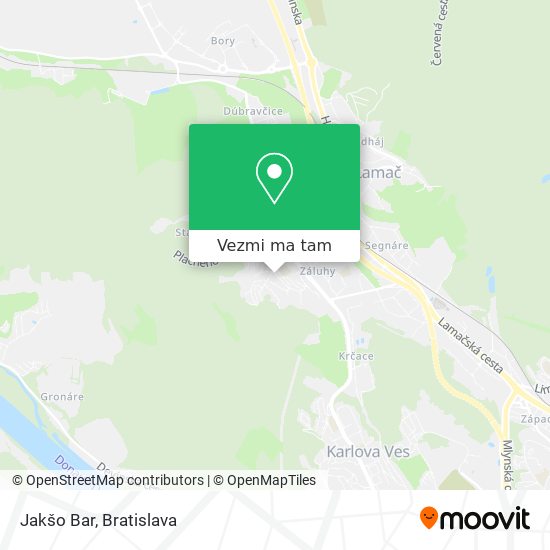 Jakšo Bar mapa