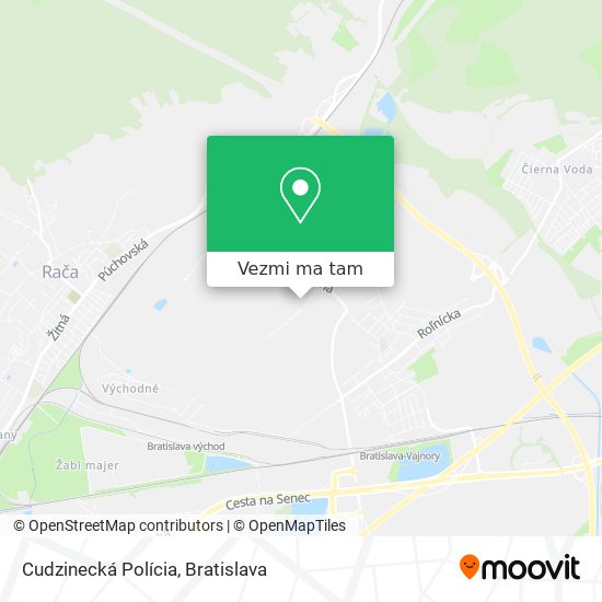 Cudzinecká Polícia mapa