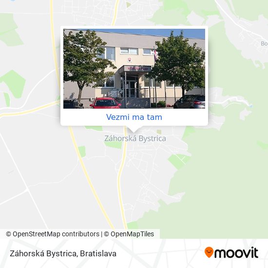 Záhorská Bystrica mapa