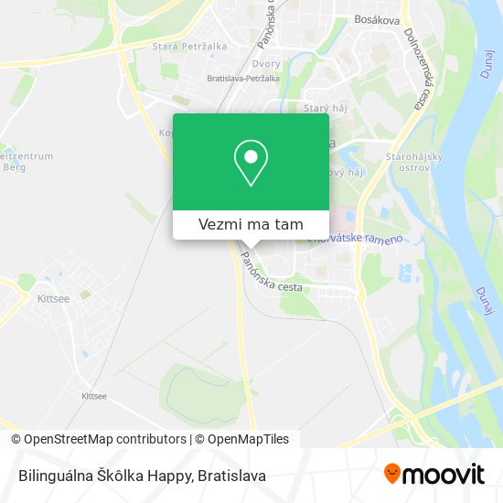 Bilinguálna Škôlka Happy mapa