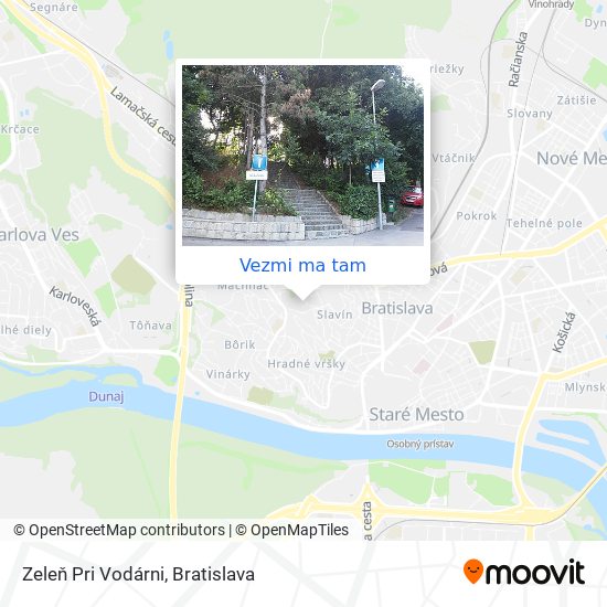 Zeleň Pri Vodárni mapa