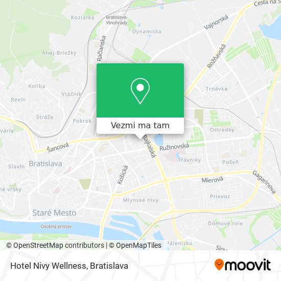 Hotel Nivy Wellness mapa