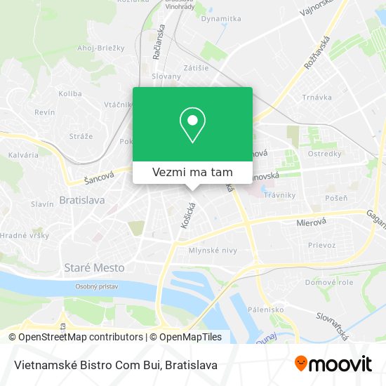 Vietnamské Bistro Com Bui mapa