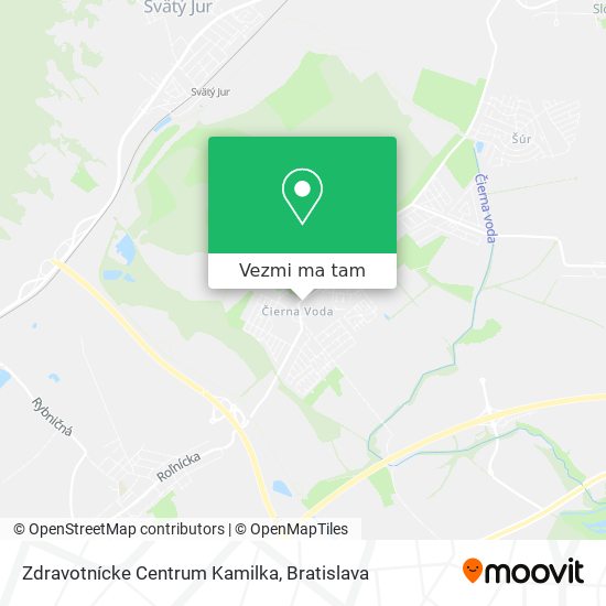 Zdravotnícke Centrum Kamilka mapa