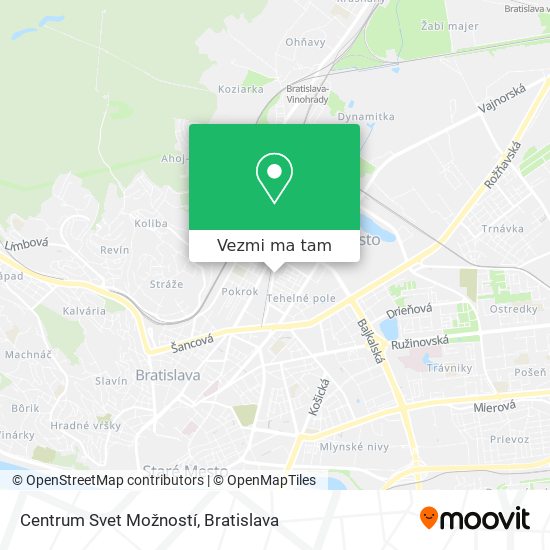 Centrum Svet Možností mapa