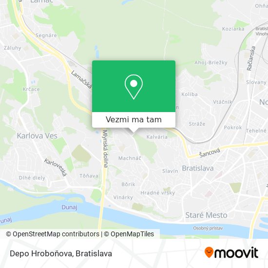 Depo Hroboňova mapa