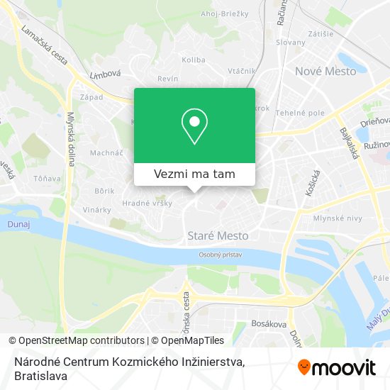 Národné Centrum Kozmického Inžinierstva mapa