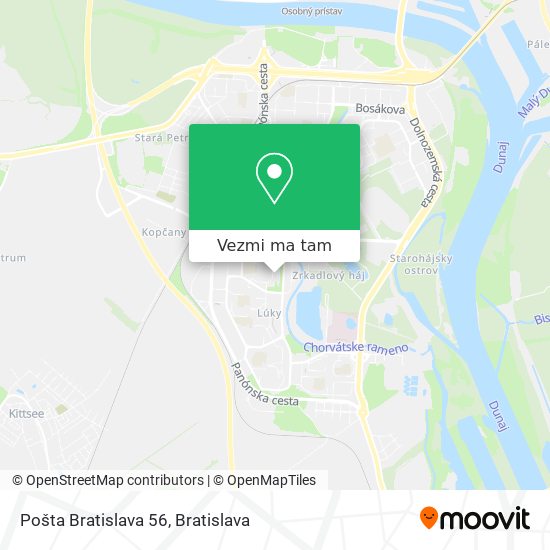 Pošta Bratislava 56 mapa