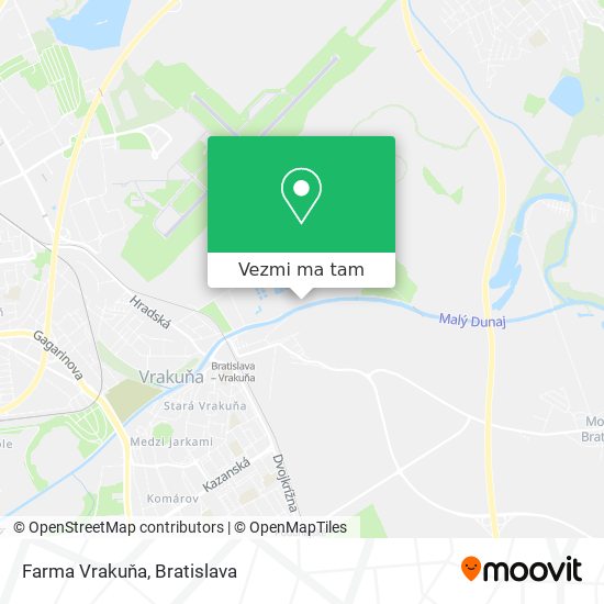 Farma Vrakuňa mapa