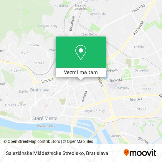 Saleziánske Mládežnícke Stredisko mapa