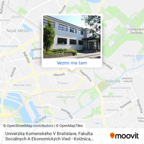 Univerzita Komenského V Bratislave, Fakulta Sociálnych A Ekonomických Vied - Knižnica mapa