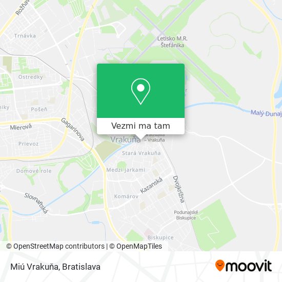 Miú Vrakuňa mapa