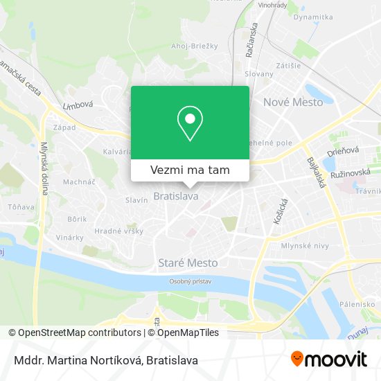 Mddr. Martina Nortíková mapa