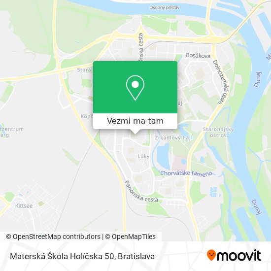 Materská Škola Holíčska 50 mapa