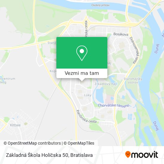 Základná Škola Holíčska 50 mapa