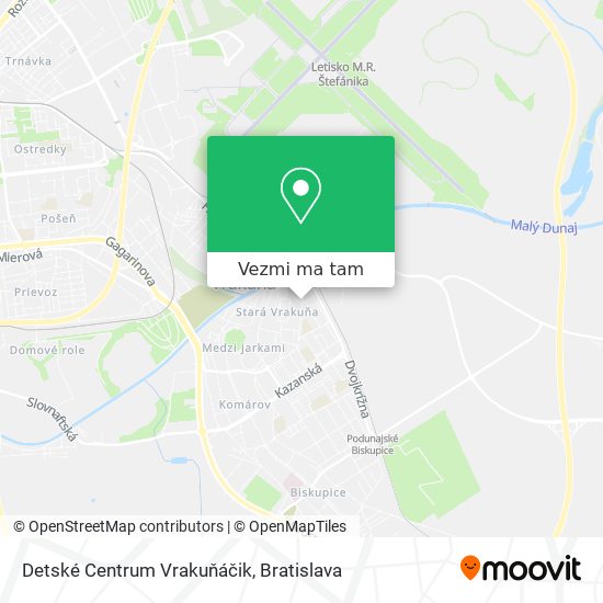 Detské Centrum Vrakuňáčik mapa