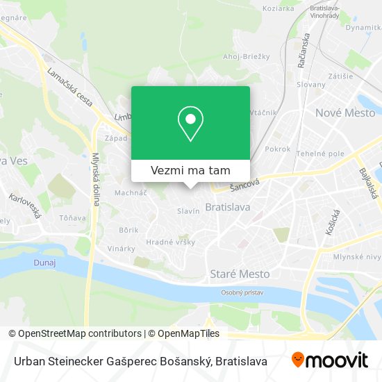 Urban Steinecker Gašperec Bošanský mapa