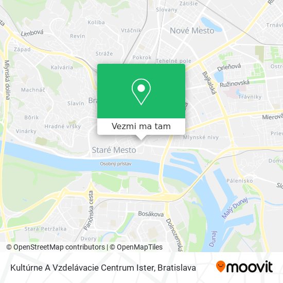 Kultúrne A Vzdelávacie Centrum Ister mapa