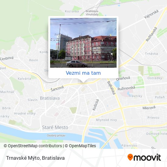 Trnavské Mýto mapa