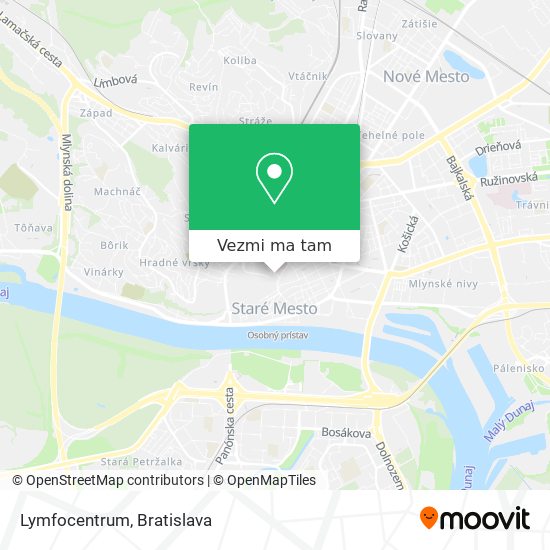 Lymfocentrum mapa