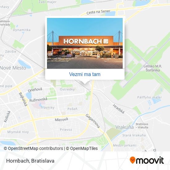 Hornbach mapa