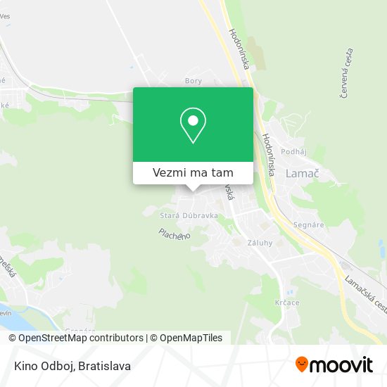 Kino Odboj mapa