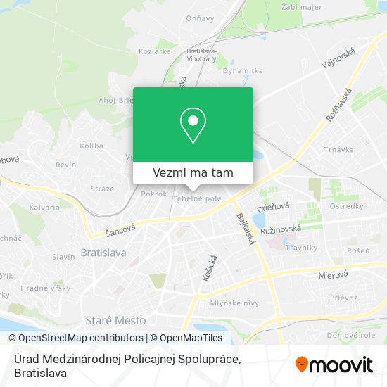 Úrad Medzinárodnej Policajnej Spolupráce mapa