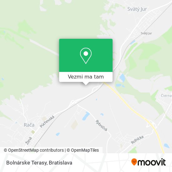 Bolnárske Terasy mapa