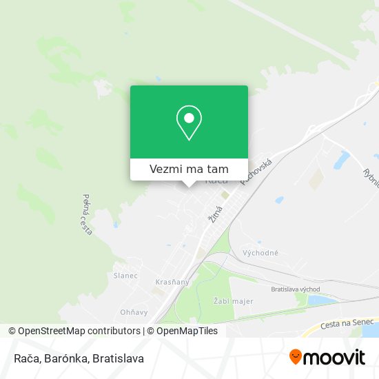 Rača, Barónka mapa