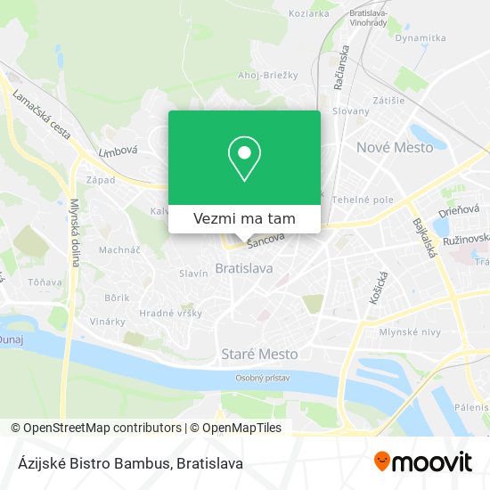 Ázijské Bistro Bambus mapa