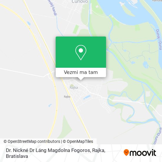 Dr. Nickné Dr Láng Magdolna Fogoros, Rajka mapa