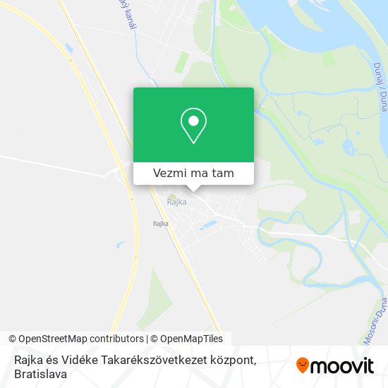 Rajka és Vidéke Takarékszövetkezet központ mapa