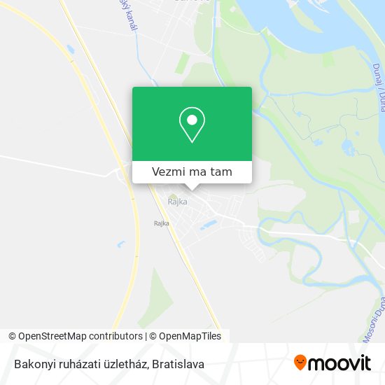 Bakonyi ruházati üzletház mapa