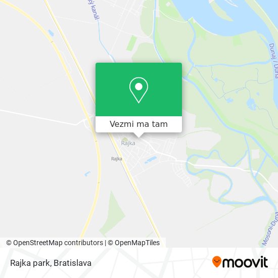 Rajka park mapa