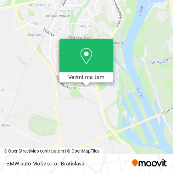 BMW auto Motiv s.r.o. mapa