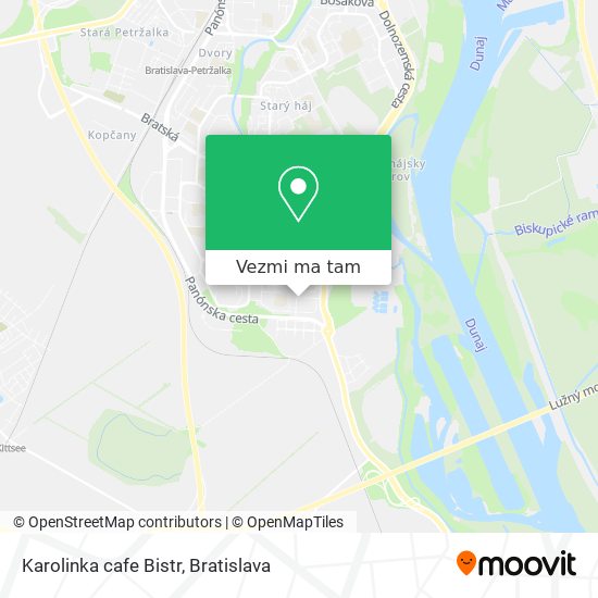 Karolinka cafe Bistr mapa