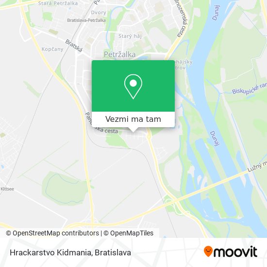 Hrackarstvo Kidmania mapa