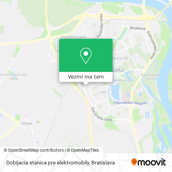 Dobíjacia stanica pre elektromobily mapa