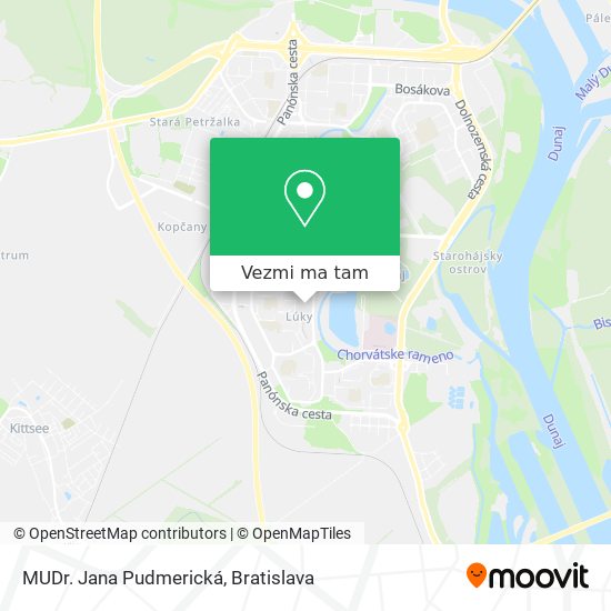 MUDr. Jana Pudmerická mapa