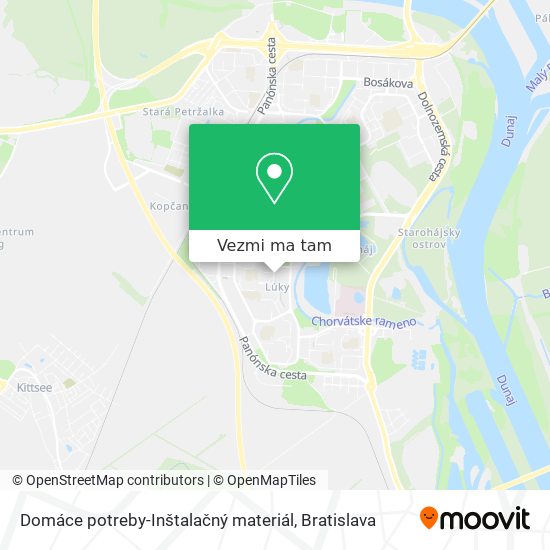 Domáce potreby-Inštalačný materiál mapa