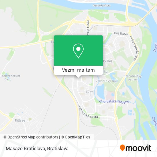 Masáže Bratislava mapa